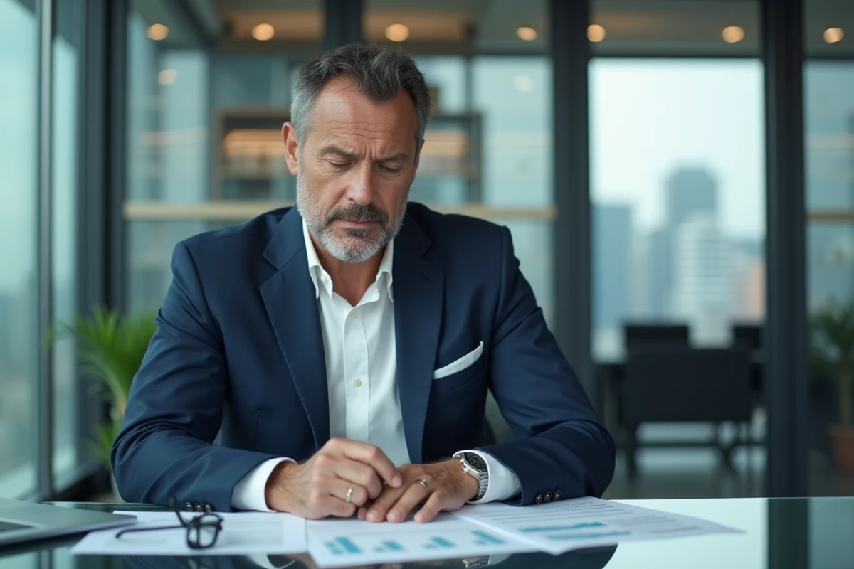 Agent sportif analysant des contrats et statistiques de joueurs du PSG dans un bureau moderne, symbolisant les négociations salariales du club en 2026