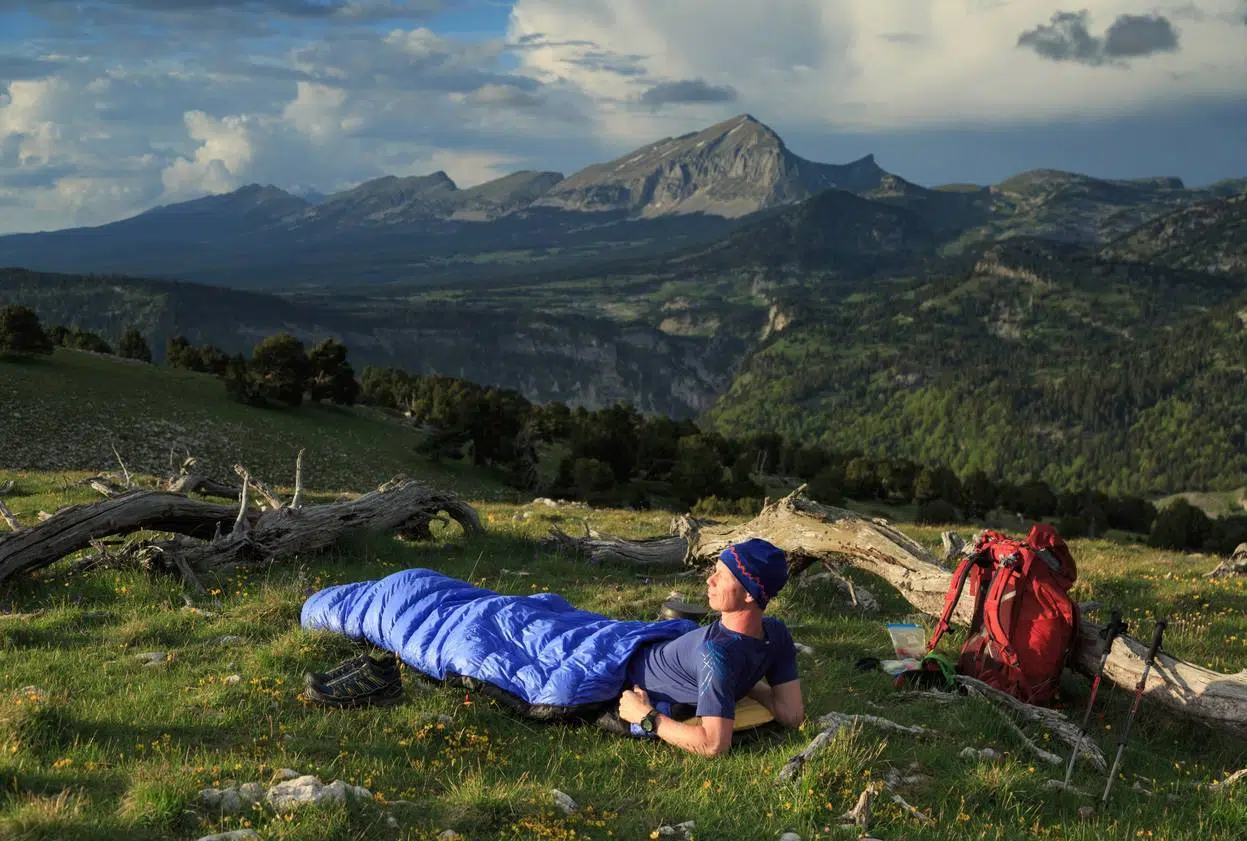 sac de couchage randonnée montagne