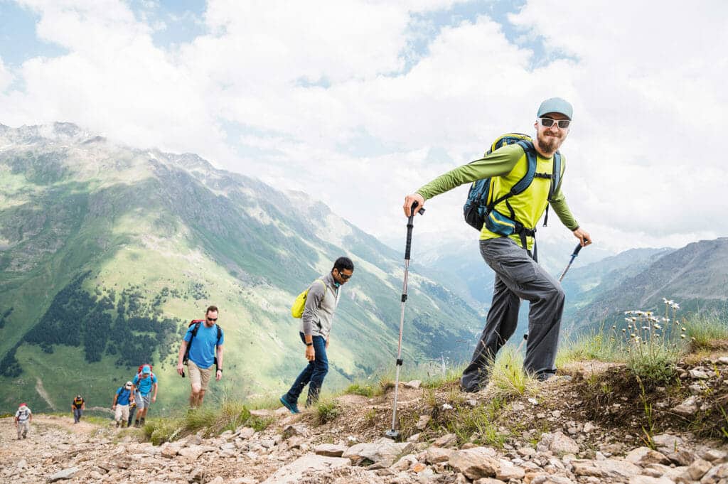 Une randonnée à la montagne