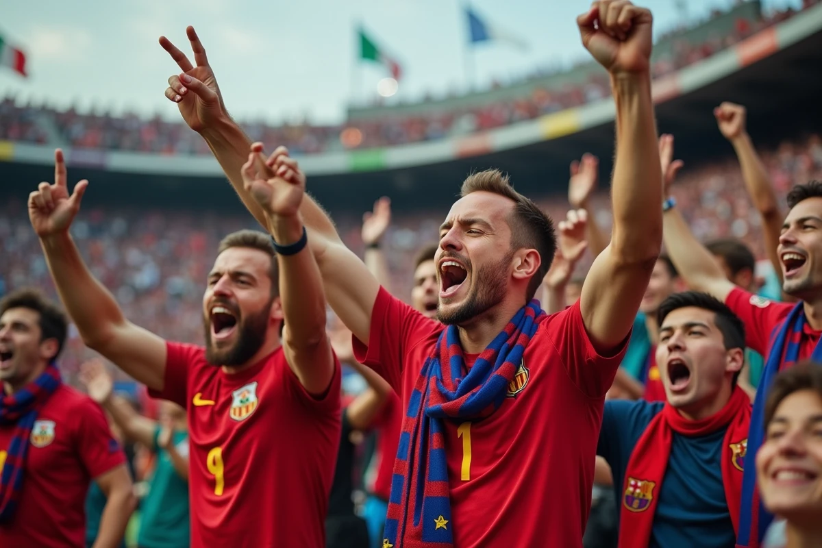 Supporters passionnes d